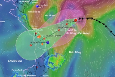 Bão Fengshen dự báo gây mưa rất lớn cho Hà Tĩnh - Quảng Ngãi