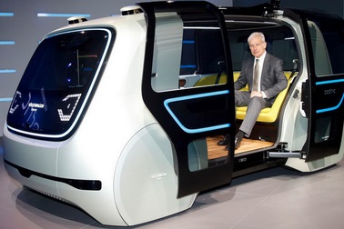 Volkswagen trình làng mẫu xe tự lái hoàn toàn đầu tiên