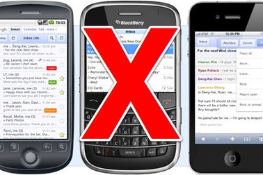 Google ngừng cung cấp Gmail cho BlackBerry