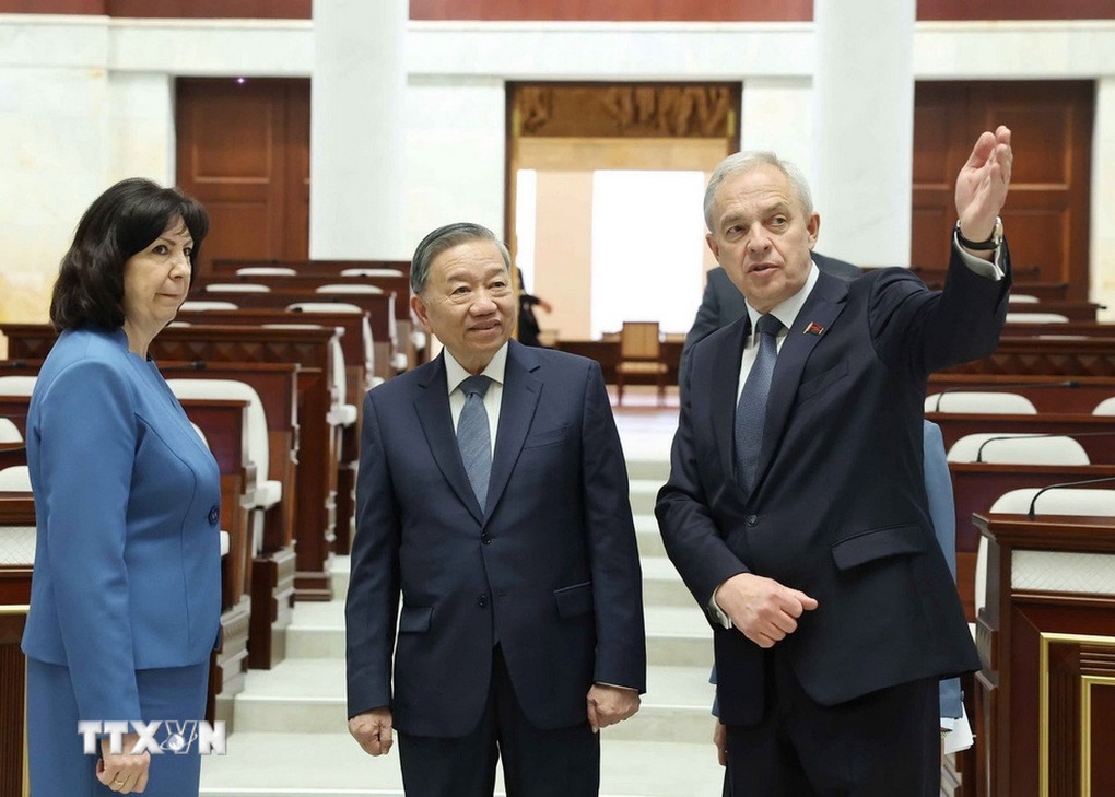 Tổng Bí thư Tô Lâm hội kiến Chủ tịch Thượng viện và Chủ tịch Hạ viện Belarus - 2 Tổng Bí thư Tô Lâm hội kiến Chủ tịch Thượng viện và Chủ tịch Hạ viện Belarus - 2