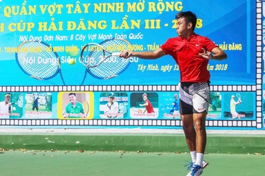 Lý Hoàng Nam tham dự giải quần vợt chuyên nghiệp quy mô lớn tại Tây Ninh