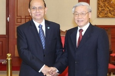 Tổng Bí thư hội kiến Tổng thống Myanmar Thein Sein