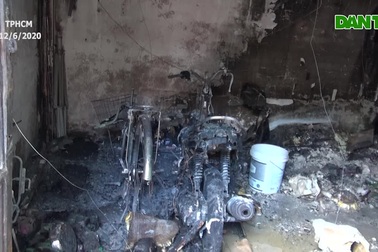 Hiện trường vụ cháy phòng trọ 3 người chết