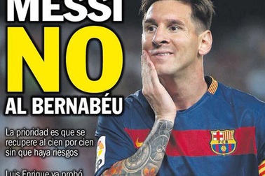 Messi lỡ hẹn với trận Siêu kinh điển