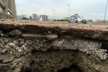 Sở GTVT Hà Nội làm rõ vụ bê tông cốt xốp ở cầu vượt đường sắt