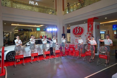 Bia 333 tặng xe Mercedes và 15 giải vàng đợt 1 cho khách hàng may mắn