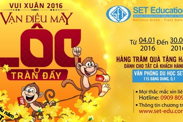 Chương trình Hái lộc Xuân 2016: “Vạn điều may – Lộc tràn đầy” tại Du Học SET