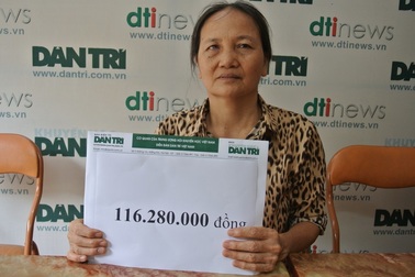 Bạn đọc Dân trí giúp đỡ hơn 116 triệu đồng đến hoàn cảnh mẹ ung thư chăm con tai nạn “thập tử nhất sinh”