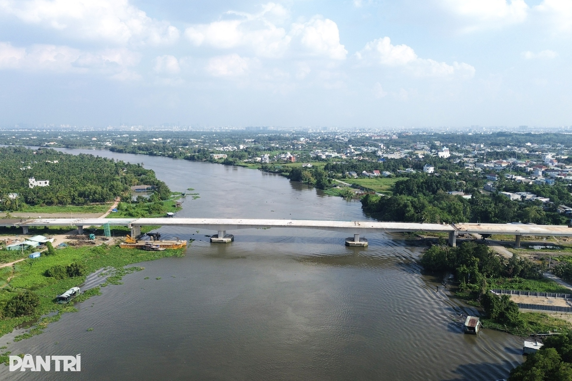 Cầu vượt sông Sài Gòn thuộc Vành đai 3 TPHCM tăng tốc về đích - 2 Cầu vượt sông Sài Gòn thuộc Vành đai 3 TPHCM tăng tốc về đích - 2