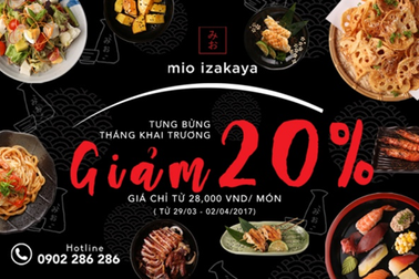 Mio Izakaya - khám phá ẩm thực đường phố Nhật Bản độc đáo
