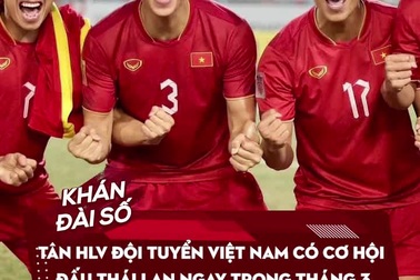 Tân HLV đội tuyển Việt Nam có cơ hội đấu Thái Lan ngay trong tháng 3