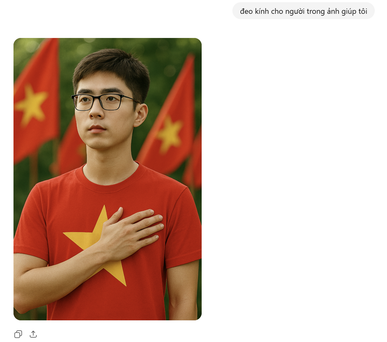 So erstellen Sie mit ChatGPT ein Foto mit einem Wald aus Nationalflaggen zur Feier des 2. bis 5. September Cách dùng ChatGPT tạo ảnh chụp với rừng cờ Tổ quốc để chào mừng ngày 2/9 - 5