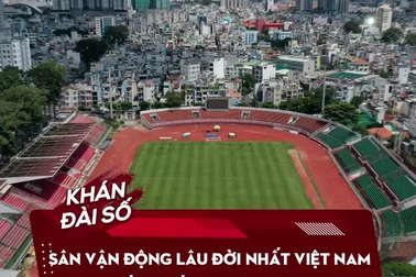 Sân vận động lâu đời nhất Việt Nam xuống cấp nghiêm trọng