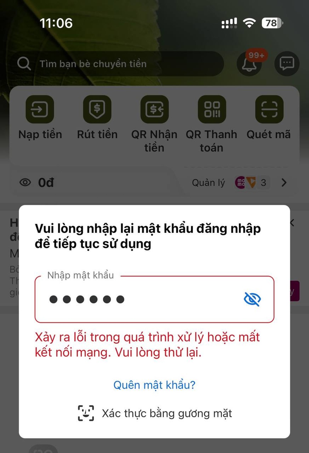 Người dùng ví MoMo báo không thể đăng nhập, tài khoản về 0 đồng - 3