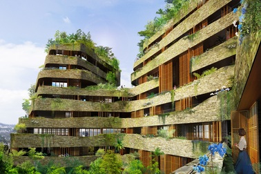 Kinh ngạc trước vẻ đẹp không tưởng của chung cư xanh ở Ecuador