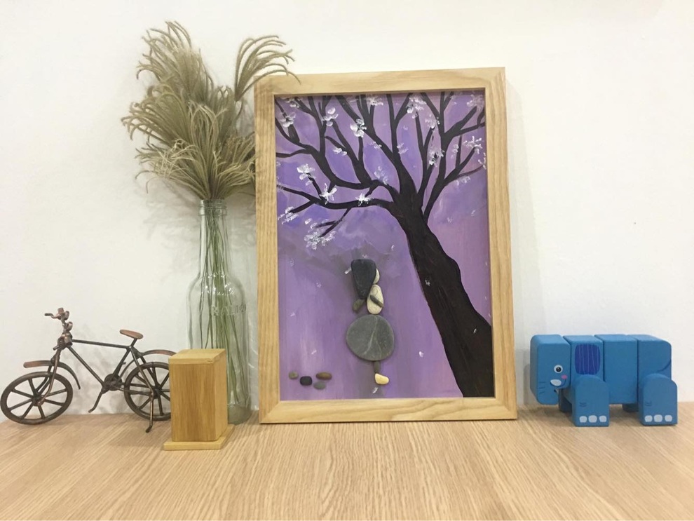 Mê mẩn với những bức tranh được vẽ bằng sỏi của cô nàng 9x Hà thành - 6 Mê mẩn với những bức tranh được vẽ bằng sỏi của cô nàng 9x Hà thành - 6