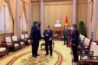 Chủ tịch nước Nguyễn Xuân Phúc tiếp Bộ trưởng Quốc phòng Mỹ