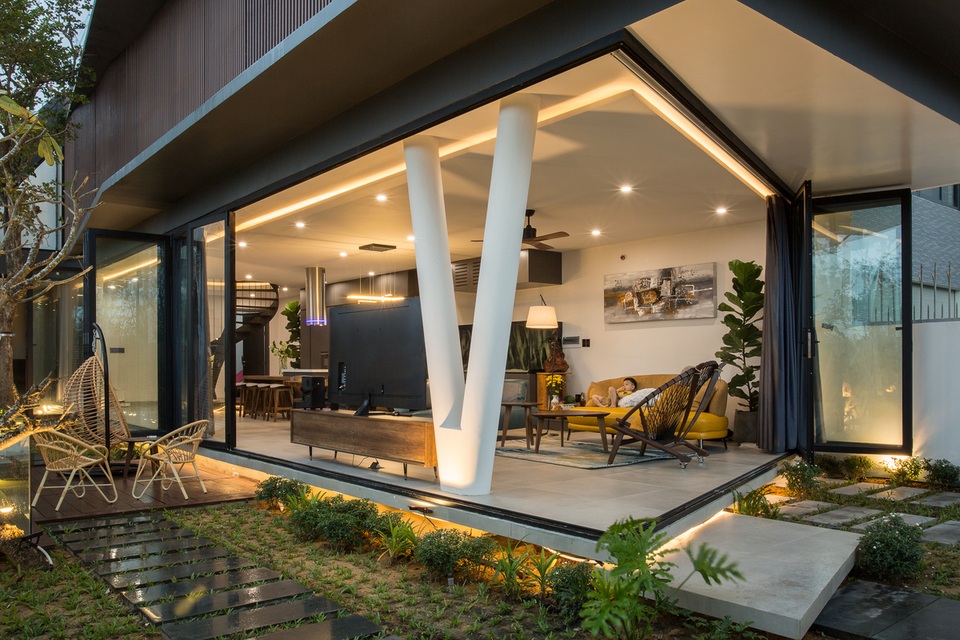 Ngắm ngôi nhà xanh mát, tiết kiệm 30% năng lượng của vợ chồng Đà Nẵng - 10 Ngắm ngôi nhà xanh mát, tiết kiệm 30% năng lượng của vợ chồng Đà Nẵng - 10