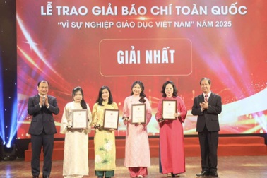 Báo Dân trí đạt Giải thưởng Vì sự nghiệp giáo dục Việt Nam năm 2025