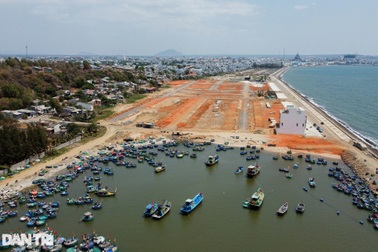 Cận cảnh dự án lấn biển lớn nhất Bình Thuận vừa bị Bộ Công an kiểm tra