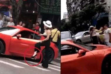 Nữ tài xế bị tát "cháy mặt" vì cậy chồng làm to, coi thường pháp luật