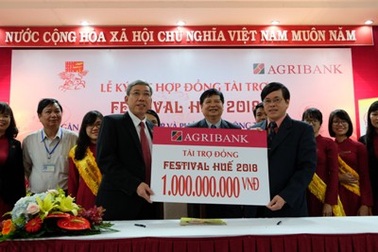 Agribank là Nhà tài trợ đồng Festival Huế 2018