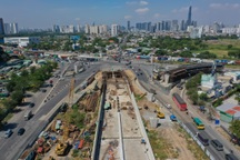 Nút giao lớn và hiện đại nhất TPHCM sau hơn 2 năm thi công