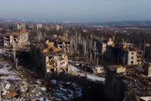 Cảnh đổ nát tại chảo lửa khốc liệt trong chiến sự Nga - Ukraine