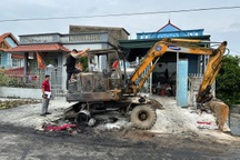 Bắt nghi phạm phóng hỏa đốt máy xúc ở Hải Phòng