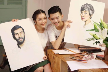Lý Nhã Kỳ tiết lộ người vẽ chân dung cô và Xa Thi Mạn