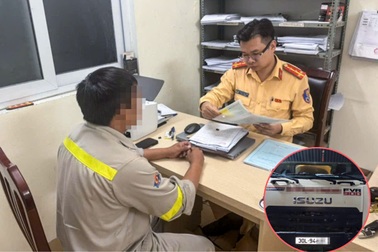 Vụ xả thải ra đường Vành đai 3: Tài xế khai do đóng nắp bồn không chặt