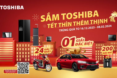 Đón Tết Giáp Thìn, nhận xe Honda Civic và hàng nghìn quà tặng cùng Toshiba