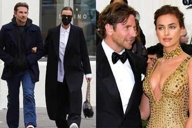 Irina Shayk bất ngờ khoác tay "tình cũ" Bradley Cooper trên phố