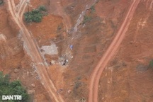 Cận cảnh mỏ khoáng sản lậu quy mô lớn vừa bị phát hiện tại Quảng Bình