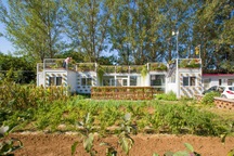 Người đàn ông xây nhà container tuyệt đẹp tặng vợ "trồng rau, nuôi cá"