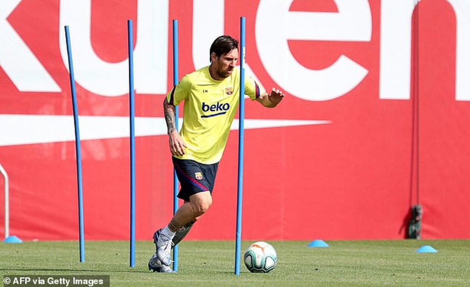 Messi và đồng đội nỗ lực tập luyện chờ ngày La Liga trở lại - 1 Messi và đồng đội nỗ lực tập luyện chờ ngày La Liga trở lại - 1