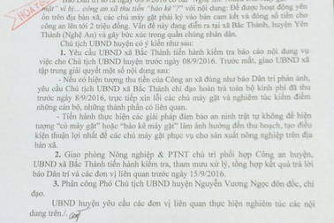 Vụ công an xã bị tố thu tiền "bảo kê": UBND huyện Yên Thành ra văn bản hoả tốc!