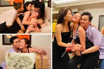 Hoa hậu Khánh Vân "ngập" trong những nụ hôn dịp sinh nhật