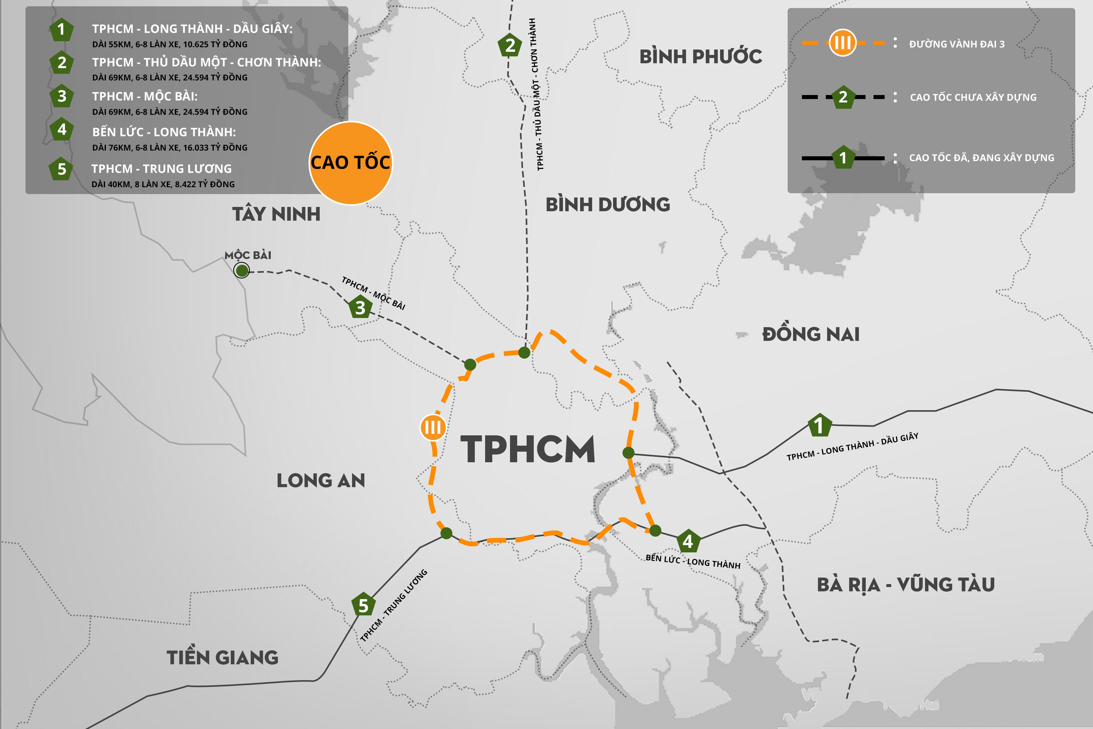 Dự án đường Vành đai 3 TPHCM trước ngày khởi công - 2 Dự án đường Vành đai 3 TPHCM trước ngày khởi công - 2