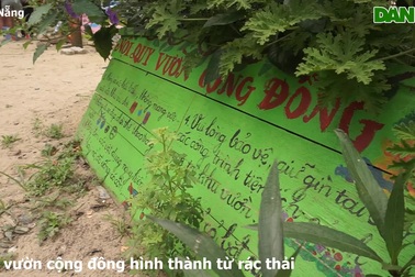 Biến khu đất trống thành vườn cộng đồng đầy hoa, lá nhờ rác thải