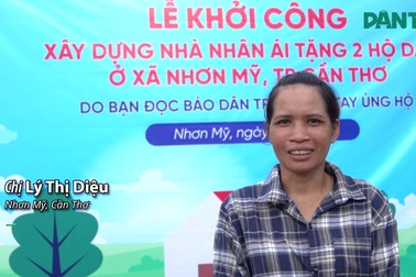 Khởi công xây dựng 2 ngôi nhà Nhân ái tặng 2 hộ Khmer