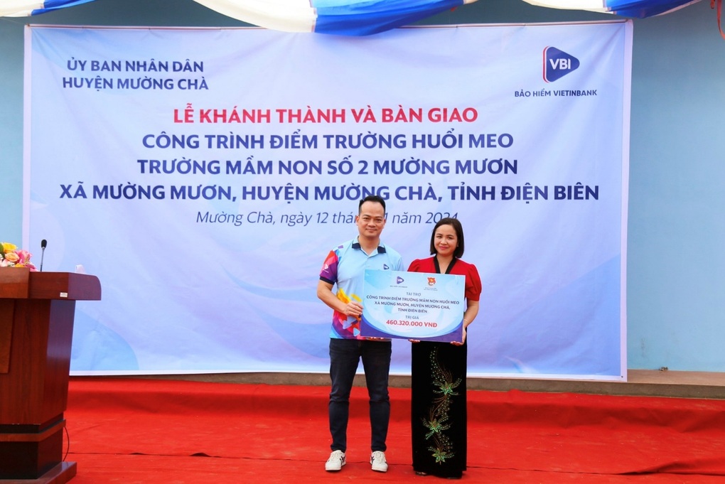 Bảo hiểm VietinBank (VBI) tài trợ xây dựng điểm trường Huổi Meo, Mường Mươn, Điện Biên