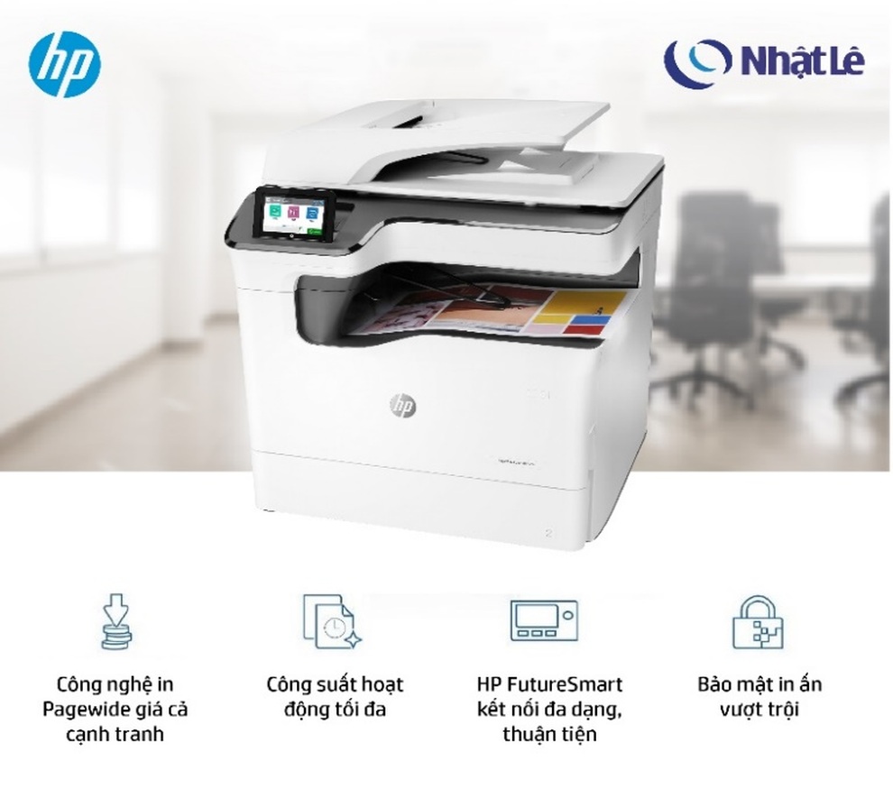HP Pagewide MFP P77440dn - Máy in đa chức năng cho doanh nghiệp - 1 HP Pagewide MFP P77440dn - Máy in đa chức năng cho doanh nghiệp - 1