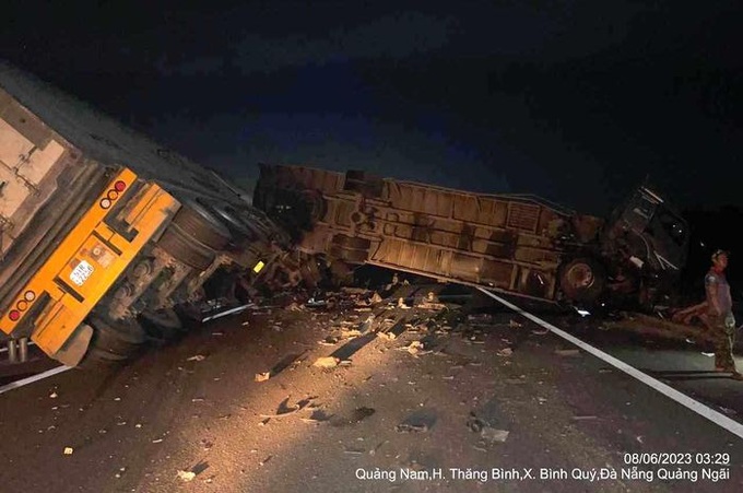 Hiện trường vụ tai nạn. Nguồn: TP