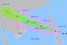 Bão Bualoi di chuyển nhanh gấp đôi cơn bão bình thường