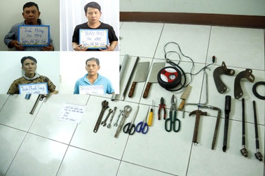 Bắt băng trộm liên tỉnh "cõng" hàng loạt tiền án