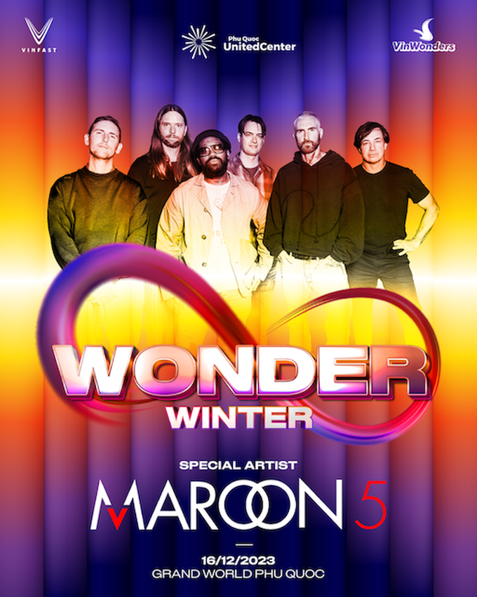 Maroon 5 sẽ là “ngôi sao chính” của 8Wonder Winter Festival mùa thứ 2.