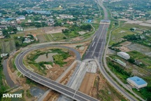 Nút giao nối 3 cao tốc ở cửa ngõ phía Tây TPHCM sắp hoàn thành