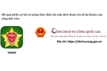 Hướng dẫn cấp phiếu lý lịch tư pháp trên ứng dụng định danh và xác thực
