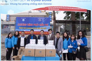 MC Pharma tặng Gel kháng khuẩn chung tay đẩy lùi dịch Covid-19